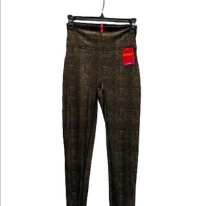 Spanx gold shimmer leggings